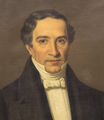 Retrato póstumo hecho de José María Bocanegra, óleo sobre tela.