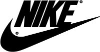 Second logo de Nike 1978 à 1995, toujours utilisé sur des produits de la marque.