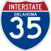 Interstate 35 marker