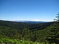 Mount Hood National Forest and small fire from FS-4880