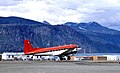 Taking off at Pangnirtung airport (Nunavut, Canada)