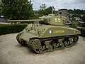 M4A3(76) Sherman tank "Champagne", from the 2nd French Armoured Division, hit on 13 September 1944, and still preserved at Ville-sur-Illon, near Dompaire (France)