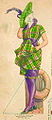 1919 high fashion swimsuit design for film star Norma Talmadge