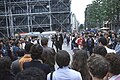 Juillet 1984 - Devant le Centre Pompidou