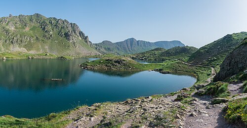 Lac Bersau in commune of Laruns, Pyrénées-Atlantiques, France