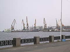 El puerto carguero de Petrozavodsk