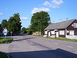 Straat in de hoofdplaats Kihelkonna