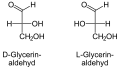 2,3 Di-Hydroxy-Propanal (Trivialname: Glycerinaldehyd)