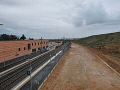 Quais et voies pour les TER (partie inférieure de la gare).