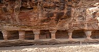 Rock-cut niches litter the cliff faces of Teniky in southern Madagascar