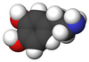 Three-dimensional model of the structure of a dopamine molecule