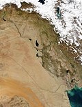 Satellittbilde av Irak