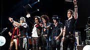 The band Hollywood Vampires live at the Wembley Arena in London, England (20 June 2018)