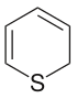 Structure of thiopyran