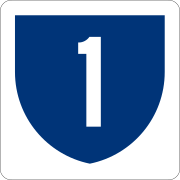 Highway shield for primary section of PR-1