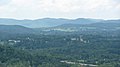 View from elevator floor facing east towards Green Mountains