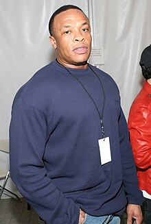 Dr. Dre backstage at a concert in 2008