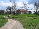 Gezicht op de hoeve