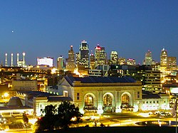 Kansas City během stmívání