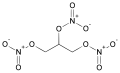 Trinitrato de gligerina, um éster inorgânico formado a partir da reação entre ácido nítrico e propan-1,2,3-triol (glicerina).