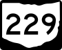 State Route 229 marker