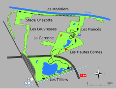 Plan du Parc des Chanteraines