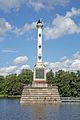 Image 16 Chesme Column Photograph credit: Andrew Shiva The Chesme Column is a victory column in the Catherine Park at the Catherine Palace, a former Russian royal residence in Tsarskoye Selo, a suburb of Saint Petersburg. It was erected to commemorate three Russian naval victories in the 1768–1774 Russo-Turkish War, including the Battle of Chesma in 1770. The column is made from three pieces of white-and-pink marble; decorated with the rostra of three ships' bows, and crowned by a triumphal bronze statue depicting a Russian eagle trampling a crescent moon, the symbol of Turkey. Bronze plaques on three sides of the pedestal depict scenes from the battles, and the campaign is described on the plaque on the fourth side. More selected pictures