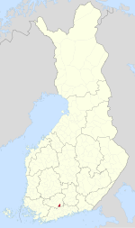 Location o Riihimäki in Finland