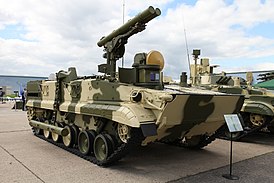 Боевая машина 9П157-2 на выставке «Технологии в машиностроении — 2012»