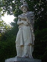 Statue de Tiridate Ier par André, 1687 ; Location : Parc et jardins du château de Versailles