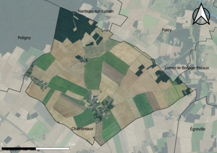 Carte orhophotogrammétrique de la commune.