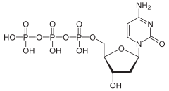 Skeletal formula of deoxycytidine triphosphate