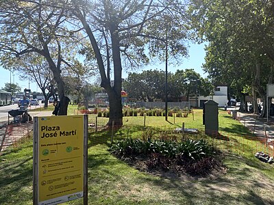 Plaza José Martí, en Buenos Aires.