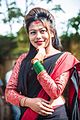 Newar lady in her traditional dress