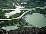 Le delta de Laitaure vu depuis Skierfe.