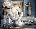 『瀕死のガリア人』（Dying Gaul）像（ローマ市のカピトリーノ美術館）