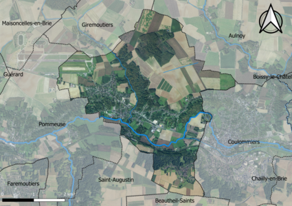 Carte orhophotogrammétrique de la commune.