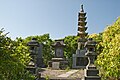 The top of the hill, above the temple