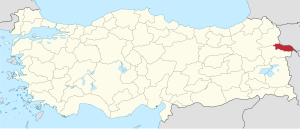 Location of ایغدیر Province in Turkey