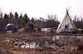 Tipi sur les berges de Grand Lac des Esclaves