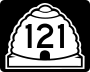 State Route 121 marker