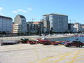 Vista de la ciutat des de l'entrada del port