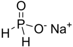 Strukturformel von Natriumphosphinat