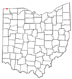 Location of Pioneer, Ohio