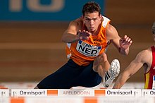 Eelco Sintnicolaas bestritt nur den 100-Meter-Lauf und trat zur zweiten Disziplin nicht mehr an