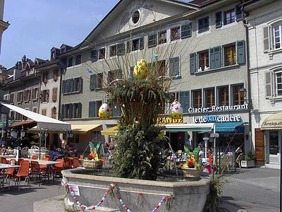 Fountain in old Nyon