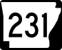 Highway 231 marker