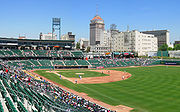 Downtown Fresno skyline from Chukchansi Park