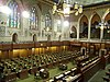 The House of Commons is the lower, directly elected house of the Canadian Parliament