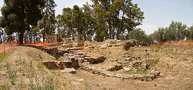 Akropolis in Sparta am Rande des Theaters